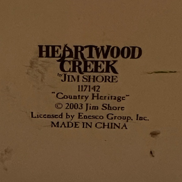 JIM SHORE 4 Heartwood Creek Country Farm Collection Hand Painted Vintage - Picture 9 of 11
